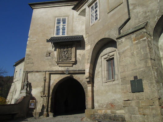 Hrad Křivoklát - vstupní brána.