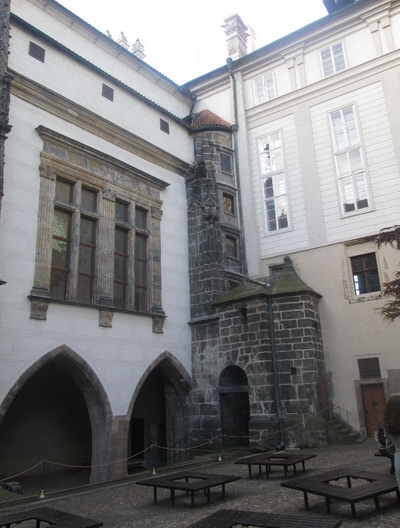 Pražský hrad - zákoutí pod Vladislavským sálem.