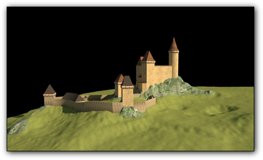 hrad Lopata rekonstrukce